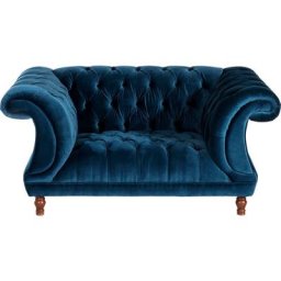 Max Winzer® Loveseat Isabelle, Knopfheftung & gedrechselten Füßen in Buche Nussbaum, Breite 167 cm