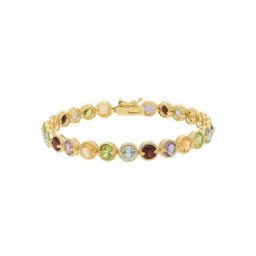 Firetti Armband, mit Amethyst, Granaten, Peridot, Citrin und Blautopas (beh)