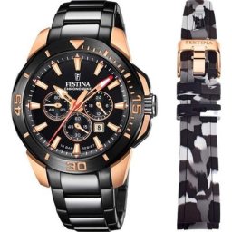 Festina Chronograph Chrono Bike - Special Edition, F20645/1, (Set, 3-tlg., Uhr mit Wechselband und Werkzeug)