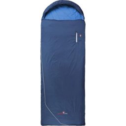 Grüezi-Bag Biopod Wool Goas Cotton Comfort Schlafsack blau Left Zipper 2023 Schlafsäcke