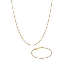 KUZZOI KUZZOI Schmuckset Kette Armband Kordel Basic 925 Silber Schmuck-Set Herren