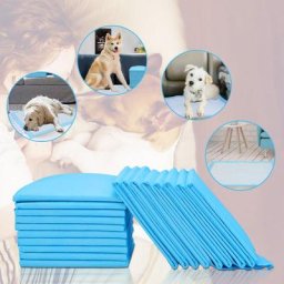 50X Welpenunterlage Unterlagen Trainingsunterlagen 60x45cm Haustiere Puppy - Blau - Swanew
