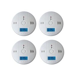 Co Melder Alarm 4x Kohlenmonoxid Gasmelder Rauchmelder Gaswarner lcd Anzeige Kohlenmonoxidmelder