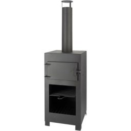 Terrassenofen mit Pizzaofen Schwarz Esschert Design - Schwarz
