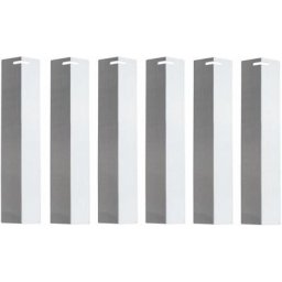 Basic Edelstahl Brennerabdeckung 6er Set Gasgrill 30x7cm Flammenverteiler - Taino