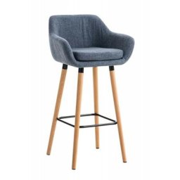 CLP - Barhocker Grant Stoff-blau