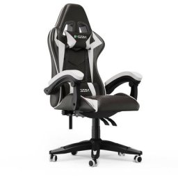 Bigzzia - Gaming Stuhl Ergonomisch - Gamer Stühle mit Lendenkissen + Kopfstütze Gaming Chair