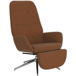 Relaxsessel mit Fußstütze Braun Mikrofaser-Gewebe Vidaxl Braun