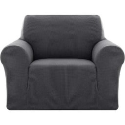 Sofabezug Jacquard Sofaüberwurf Stretch Couchhusse Sesselbezug, 1 Stück,1-Sitzer(80-120cm), Grau