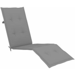 Vidaxl - Liegestuhl-Auflage Grau (75+105)x50x3 cm Grau