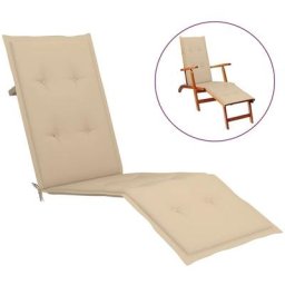 Vidaxl - Liegestuhl-Auflage Beige (75+105)x50x3 cm Beige