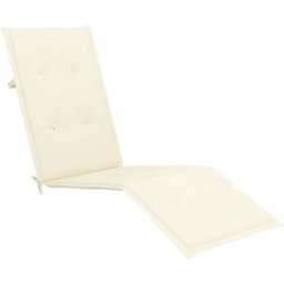 Vidaxl - Liegestuhl-Auflage Creme (75+105)x50x3 cm Creme