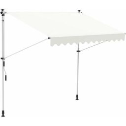 Mucola - Klemmmarkise 300 cm Balkon Markise Sonnenschutz Terasse Fenstermarkise Creme