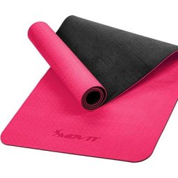 Tpe Gymnastikmatte, 190x60x0,6cm, pink - Movit