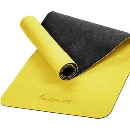 Tpe Gymnastikmatte, 190x100x0,6cm, gelb - Movit