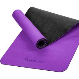 Tpe Gymnastikmatte, 190x60x0,6cm, violett - Movit