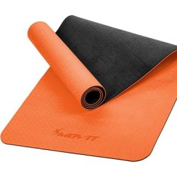 Tpe Gymnastikmatte, 190x60x0,6cm, orange - Movit