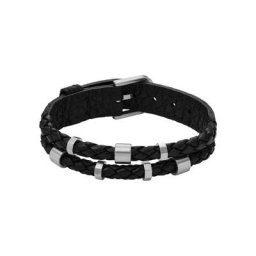 Herren Armband ""JF04473040"", Leder/Edelstahl