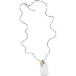 Herren Kette mit Anhänger ""DX1431931"", Edelstahl