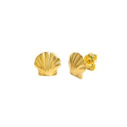 Fascination by Ellen K. Paar Ohrstecker 333 Gold glanz Motiv Muschel