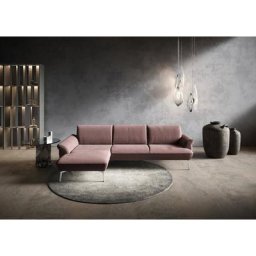 himolla Ecksofa himolla 9900, Recamiere rechts o. links, Füße Aluminium, ohne Hocker