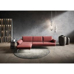 himolla Ecksofa himolla 9900, Recamiere rechts o. links, Füße Aluminium, ohne Hocker