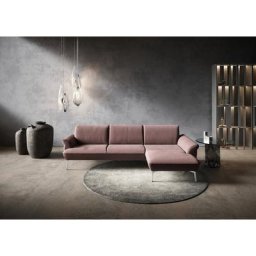 himolla Ecksofa himolla 9900, Recamiere rechts o. links, Füße Aluminium, ohne Hocker
