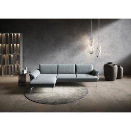 himolla Ecksofa himolla 9900, Recamiere rechts o. links, Füße Aluminium, ohne Hocker