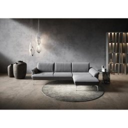 himolla Ecksofa himolla 9900, Recamiere rechts o. links, Füße Aluminium, ohne Hocker