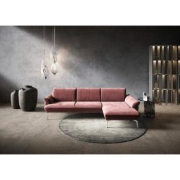 himolla Ecksofa himolla 9900, Recamiere rechts o. links, Füße Aluminium, ohne Hocker