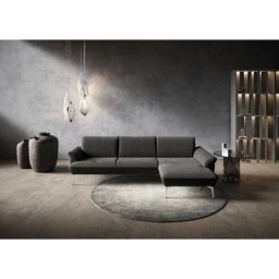 himolla Ecksofa himolla 9900, Recamiere rechts o. links, Füße Aluminium, ohne Hocker