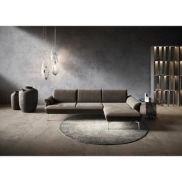 himolla Ecksofa himolla 9900, Recamiere rechts o. links, Füße Aluminium, ohne Hocker