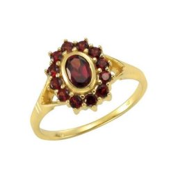 Firetti Fingerring, mit Granat