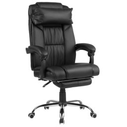 Bürostuhl Schwarz Kunstleder Büro Gaming Modern