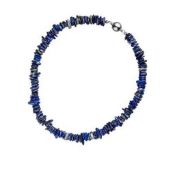 JOBO Kette ohne Anhänger, mit Lapislazuli 44 cm