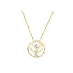 Fascination by Ellen K. Kette mit Anhänger 375 Gelbgold Zirkonia