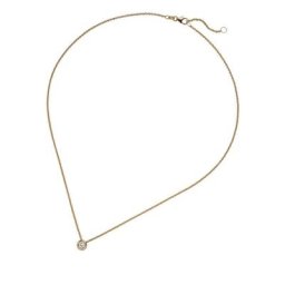 JOBO Kette mit Anhänger Solitär Diamant Brillant 0,15 ct., 585 Roségold 45 cm