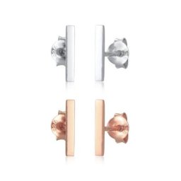 Elli Ohrring-Set Stecker 2er Set Basic Geo Minimal Look 925 Silber