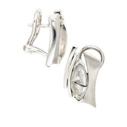 JOBO Paar Ohrstecker Ohrringe mit Turmalin, 925 Silber