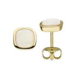 JOBO Paar Ohrstecker, 585 Gold mit Opal