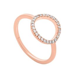 Julie Julsen Fingerring GEOMETRICS KREIS, JJRG0578.2.52, JJRG0578.2.54, JJRG0578.2.56, mit Zirkonia