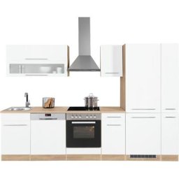 HELD MÖBEL Küchenzeile Eton, mit E-Geräten, Breite 300 cm