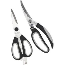 PINTINOX Geflügelschere Professional, (Set, 2-tlg), Set: Küchenschere und Geflügelschere, Edelstahl