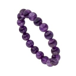 JOBO Armband Edelsteinarmband lila, mit Amethyst 19 cm