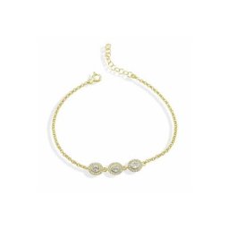 dKeniz Silberarmband 925/- Sterling Silber vergoldet Pure Elegance (Set, 1-tlg)