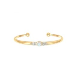 Elli Premium Armreif Armreif Offen Opal Kristall 925 Silber