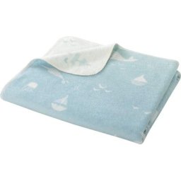 Babydecke Ocean, Biederlack, im kindlich maritimen Design, Kuscheldecke