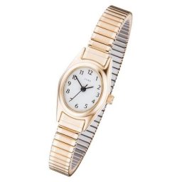 JOBO Quarzuhr, oval mit Flexband