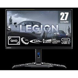 Lenovo Legion Y27h-30 27 2K-QHD-Pro-Gaming-Monitor IPS, 180 Hz OD, 0.5 ms MPRT, USB-C, FreeSync Premium