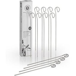 Buddy's Grillspieß Buddy BBQ (Set), Schaschlikspieße, Edelstahl, wiederverwenbar, 21 cm